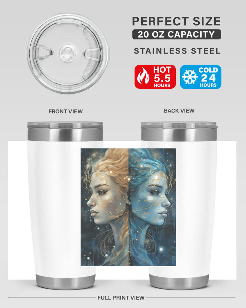 Gemini 56#- zodiac- Tumbler