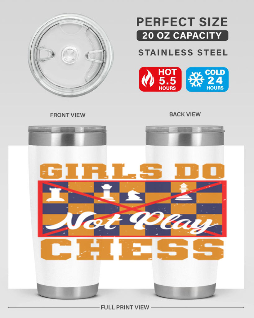 Girls do not play chess 49#- chess- Tumbler