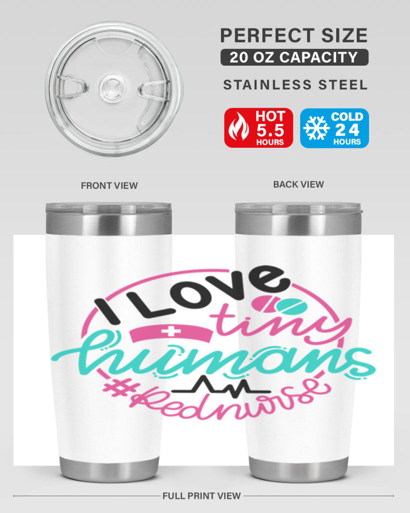 I Love Tiny Humans Red Nurse Style Style 167#- nurse- tumbler