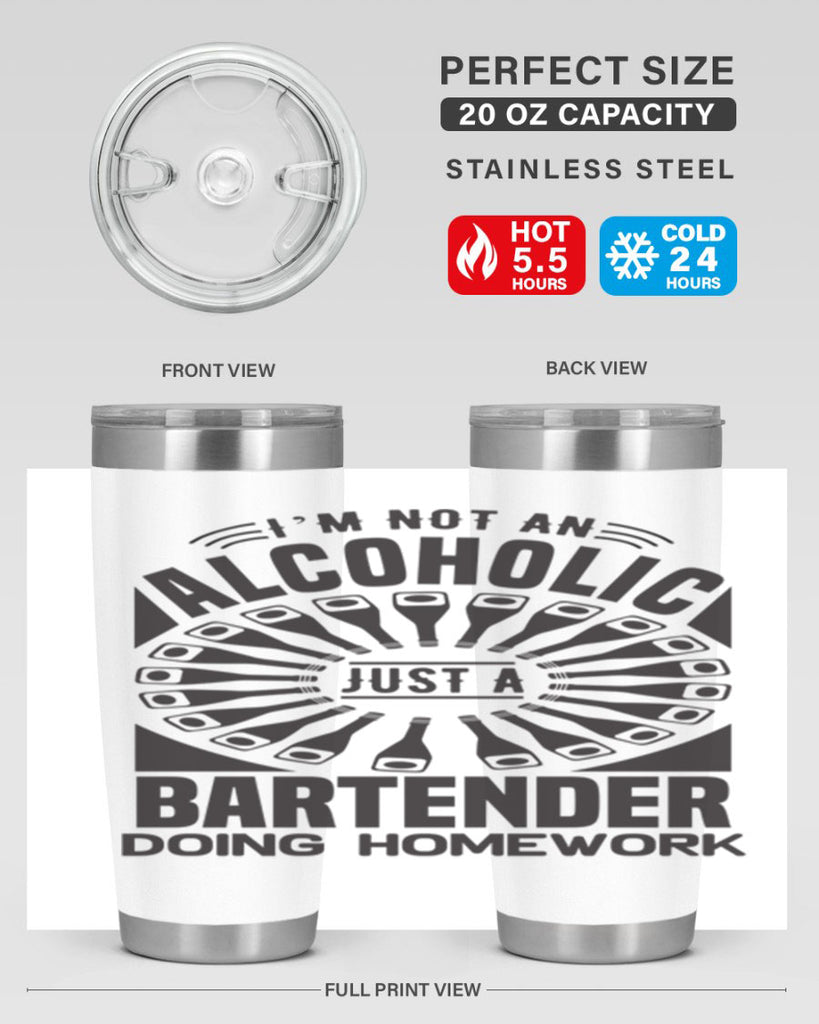 Im not an Style 18#- bartender- tumbler