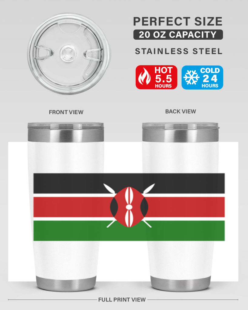 Kenya 110#- world flags- Tumbler