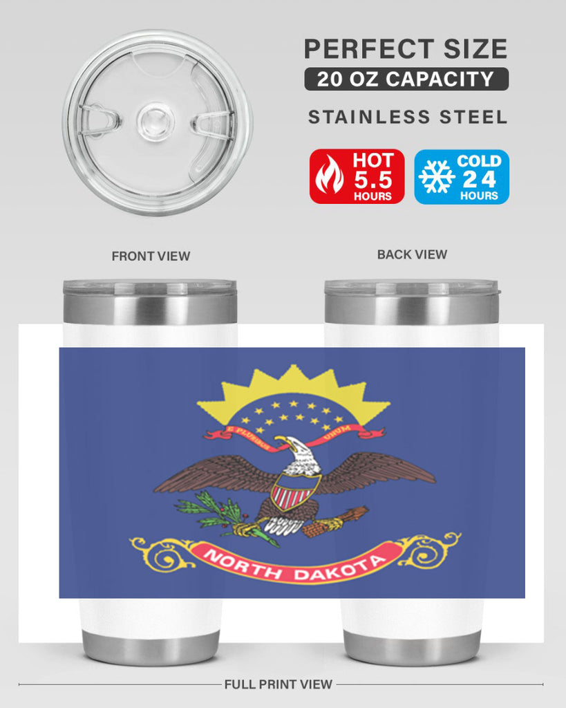 North Dakota 18#- Us Flags- Tumbler