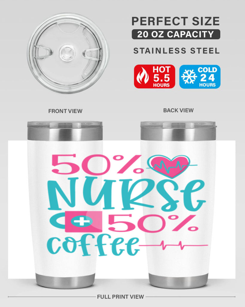 Percent Nurse Percent Coffee Style 395#- nurse- tumbler