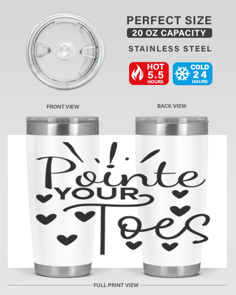 Pointe Your Toes 73#- ballet- Tumbler