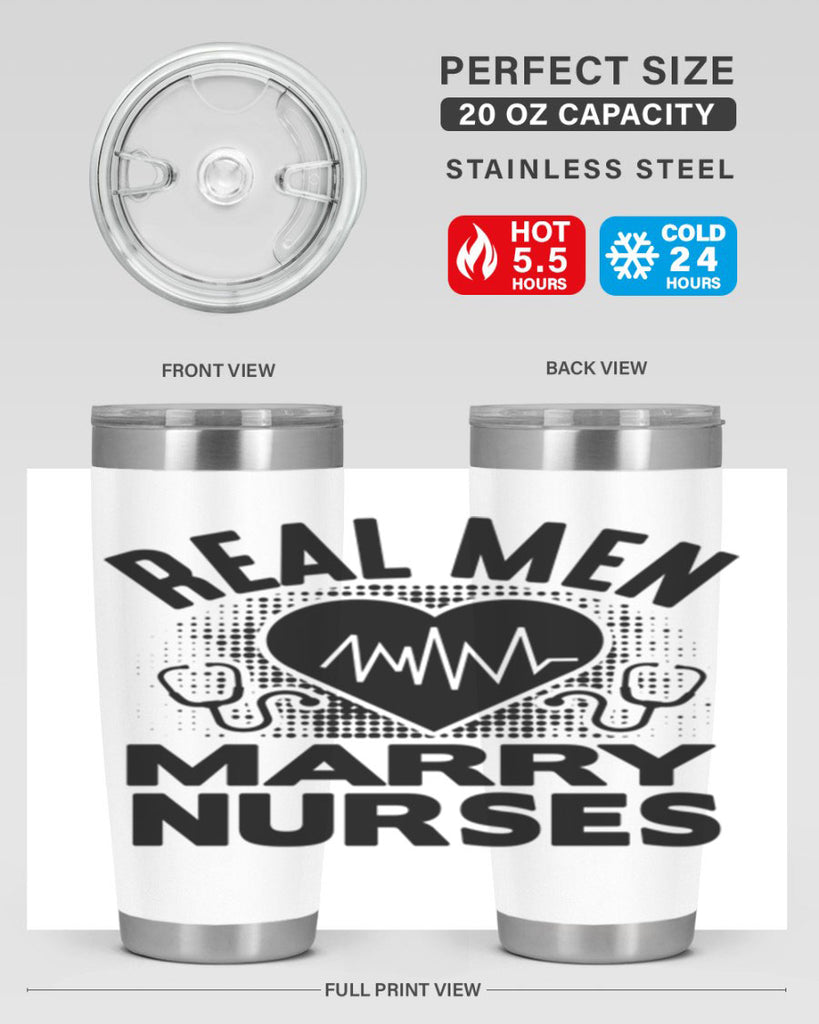 Real men Style 253#- nurse- tumbler