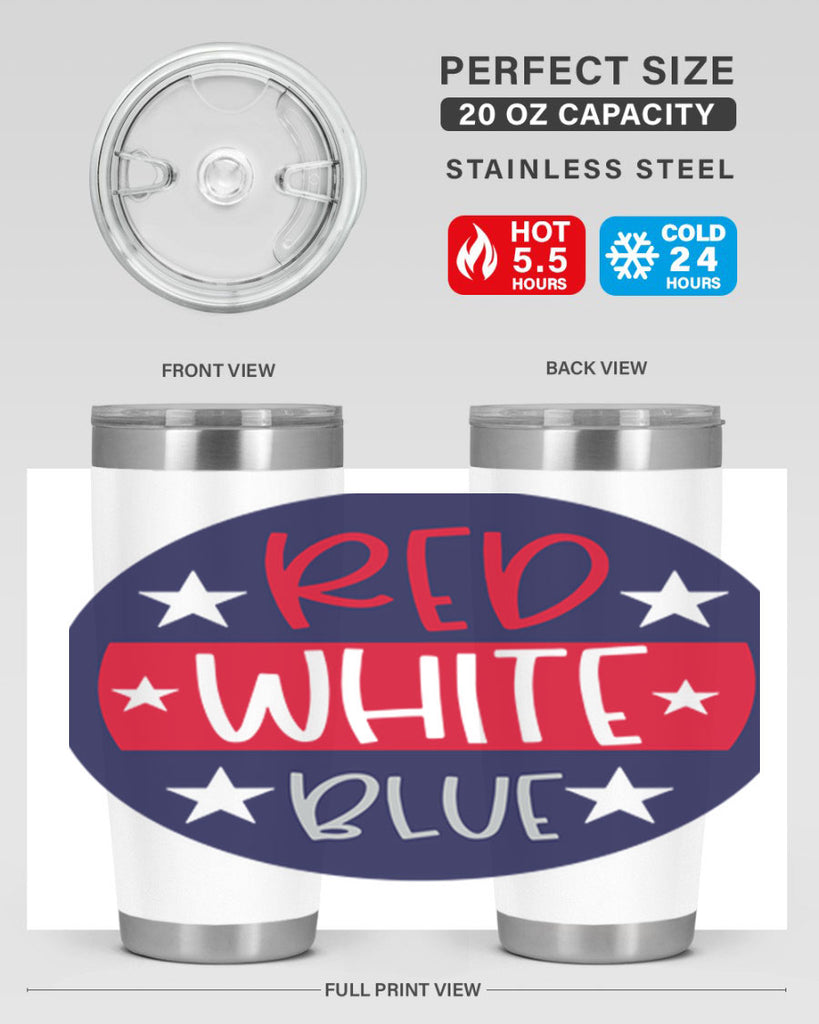 Red White Blue Style 170#- Fourt Of July- Tumbler