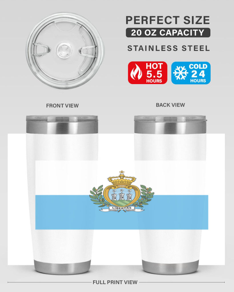 San Marino 48#- world flags- Tumbler