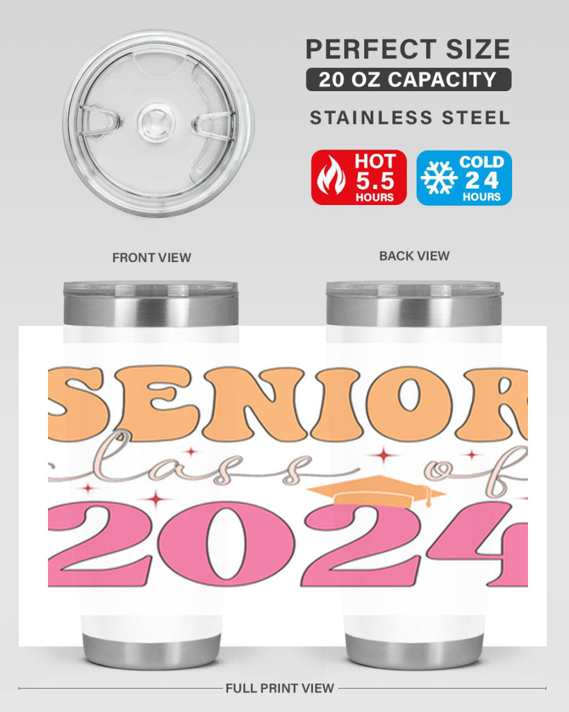 Senior class of 2024 19#- 12th grade- Tumbler