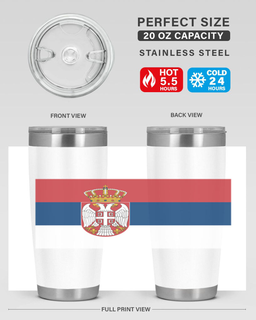 Serbia 44#- world flags- Tumbler