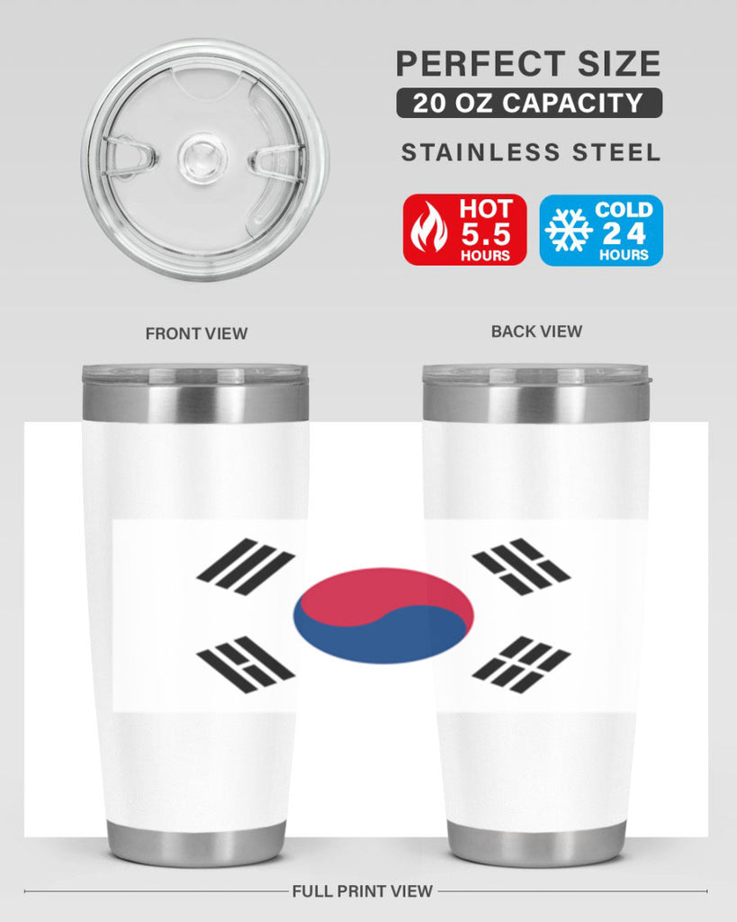 South Korea 35#- world flags- Tumbler
