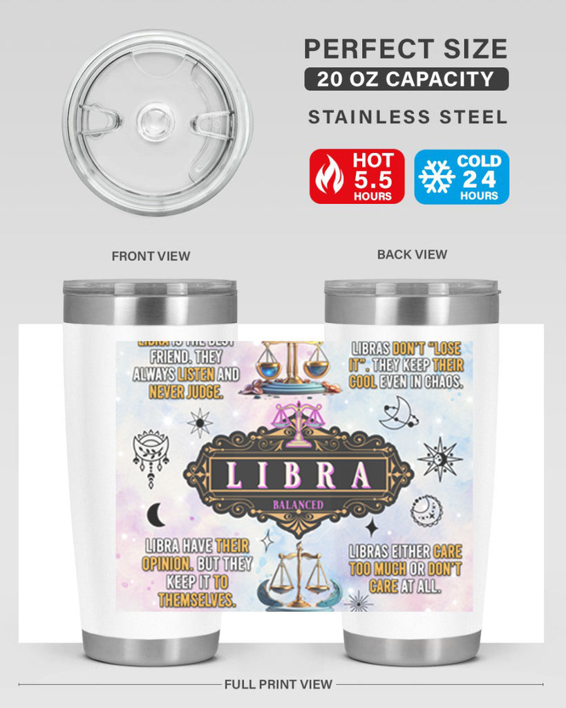 StraightLibra 474#- zodiac- Tumbler