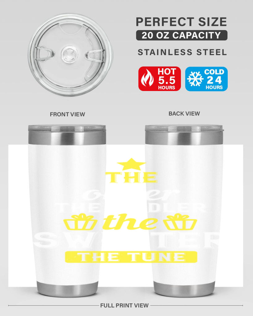 The older the fiddler the sweeter the tune Style 35#- birthday- tumbler