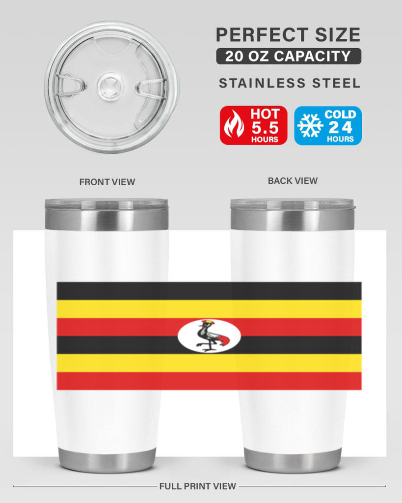 Uganda 14#- world flags- Tumbler