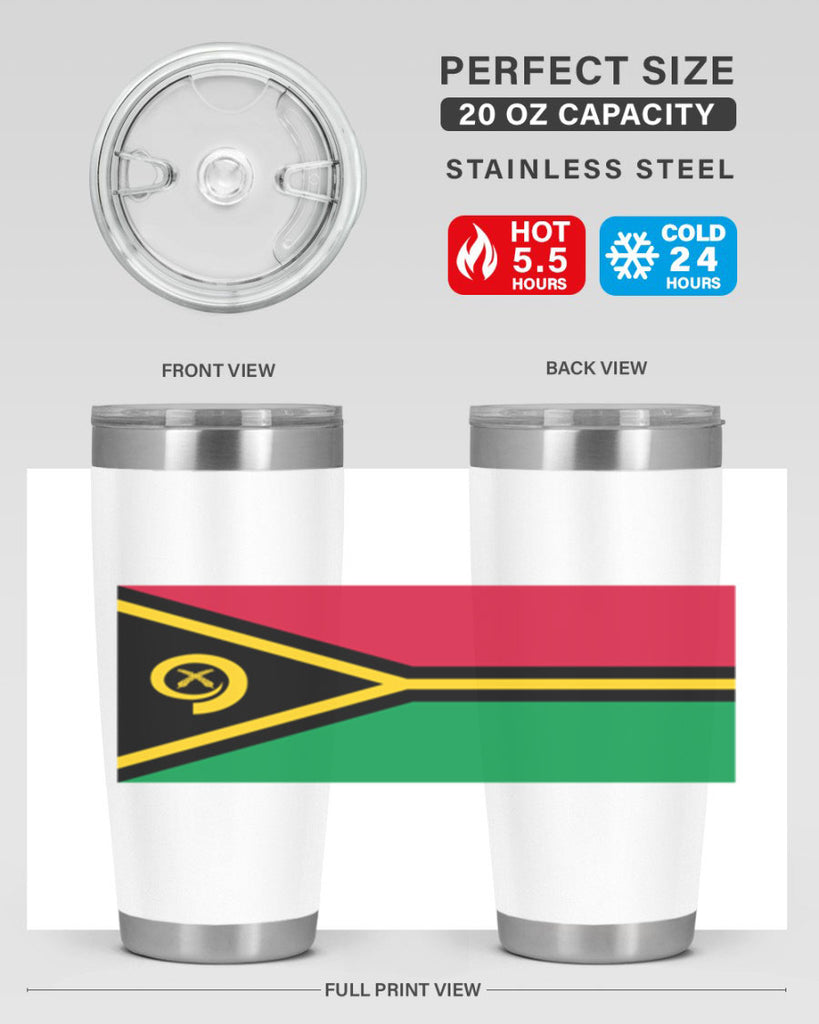 Vanuatu 7#- world flags- Tumbler