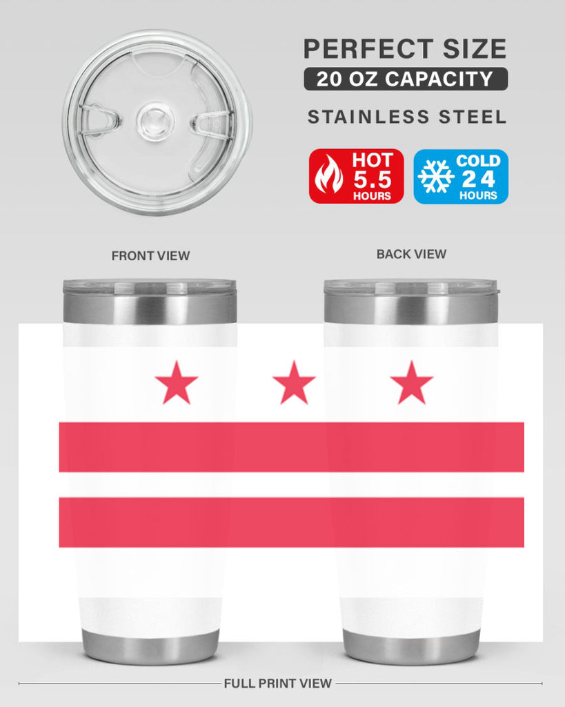 Washington DC 5#- Us Flags- Tumbler