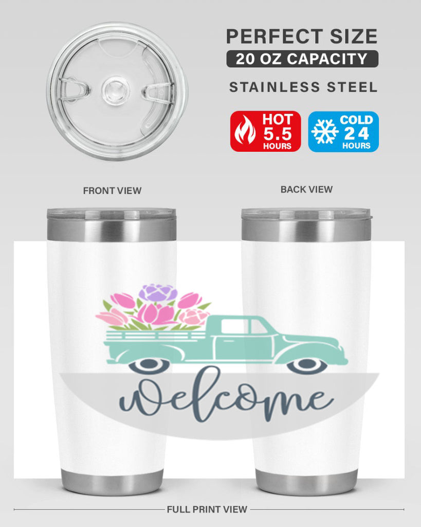 Welcome spring truck579#- spring- Tumbler