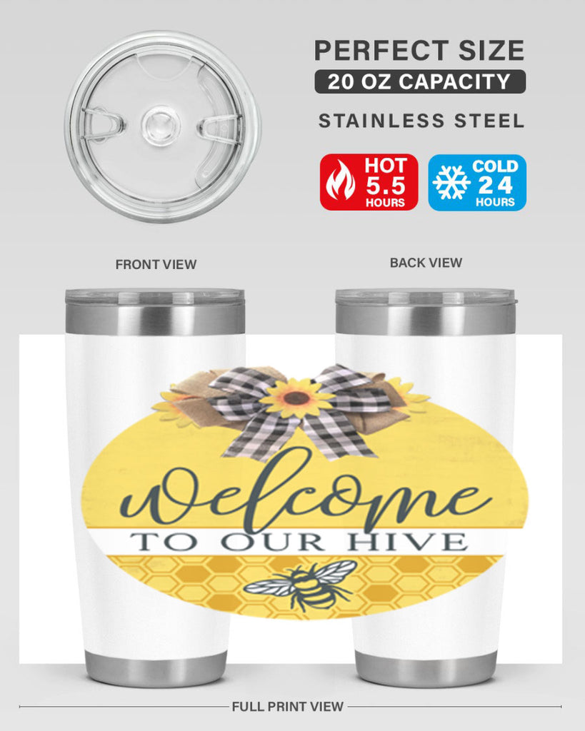 Welcome to our Hive complete yellow Mockup589#- spring- Tumbler