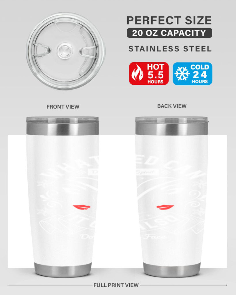 What red can do for the spirit it can also do for the face Style 175#- make up- Tumbler