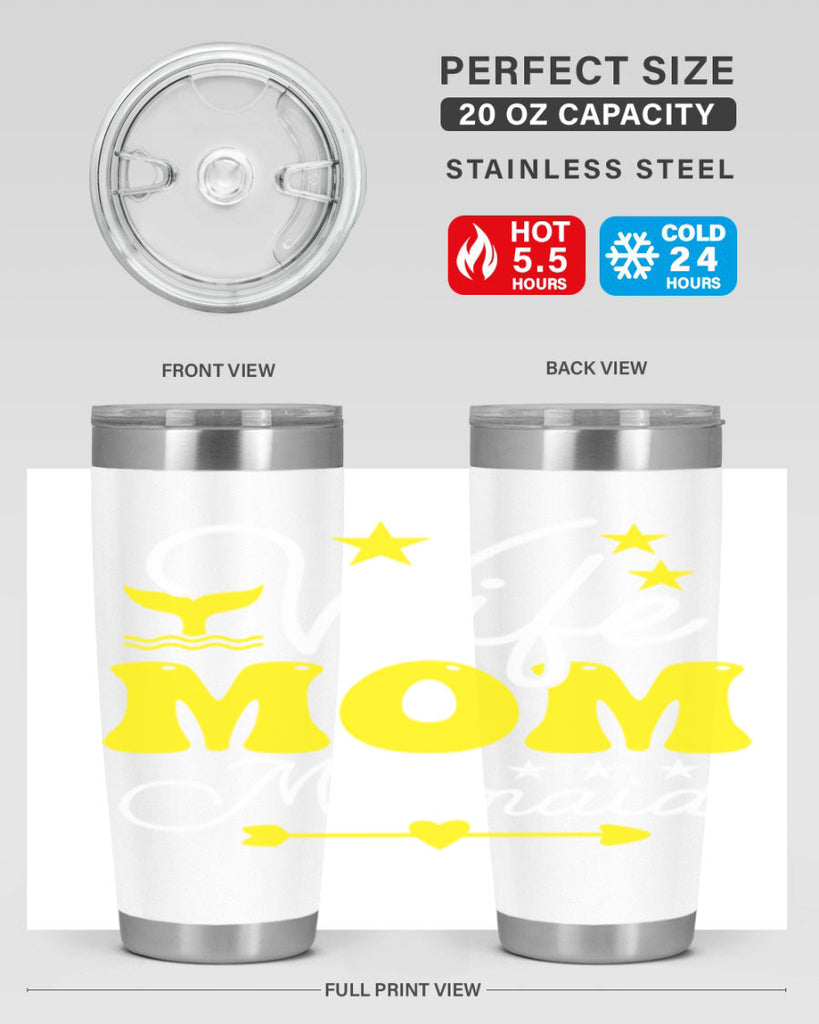 Wife Mom Mermaid 669#- mermaid- Tumbler