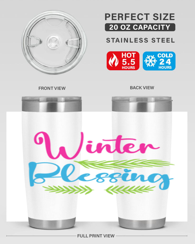 Winter Blessing 486#- winter- Tumbler