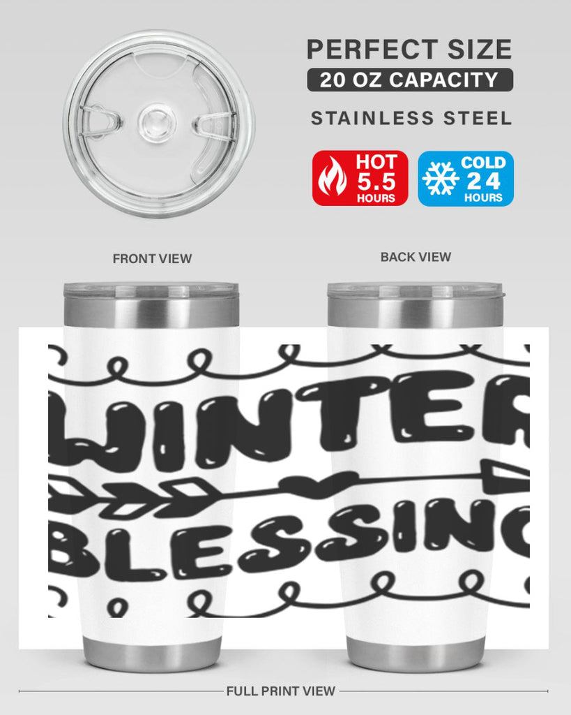 Winter Blessing 545#- winter- Tumbler