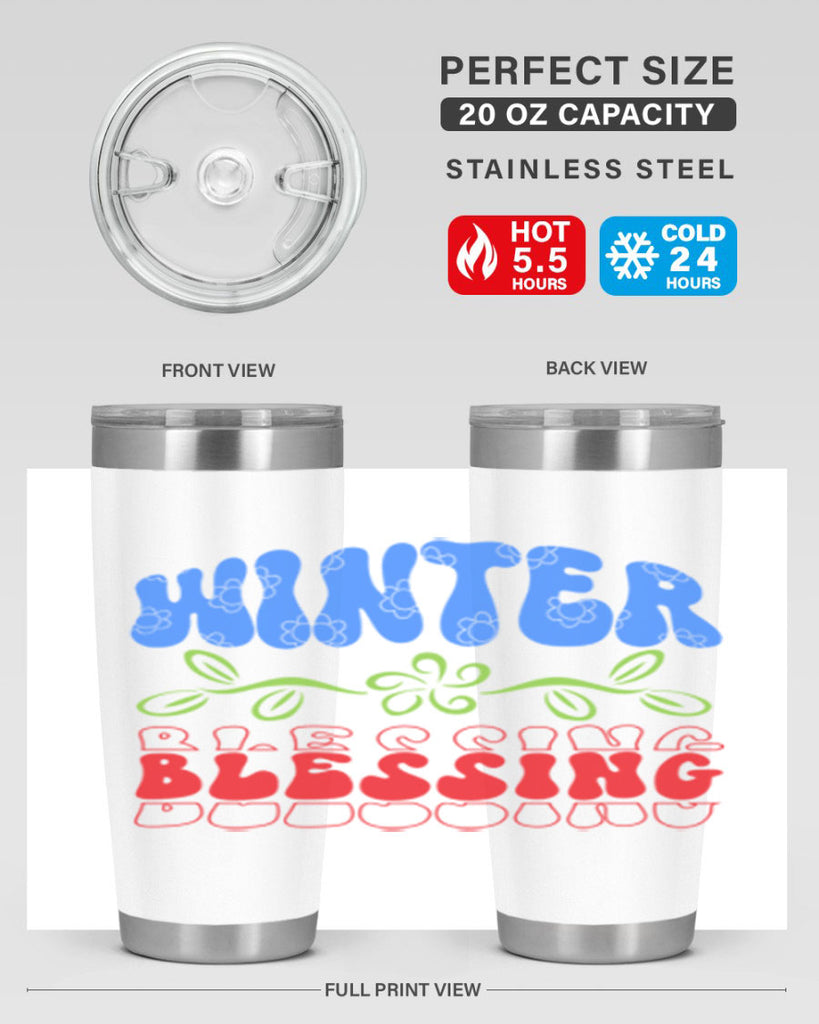 Winter blessing 487#- winter- Tumbler
