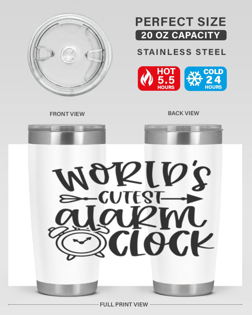 Worlds Cutest Alarm Clock Style 14#- baby- tumbler
