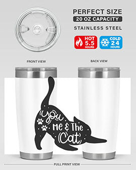 You Me The Cat Style 111#- cat- Tumbler