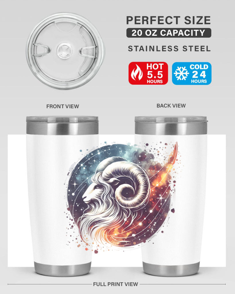 aries 124#- zodiac- Tumbler