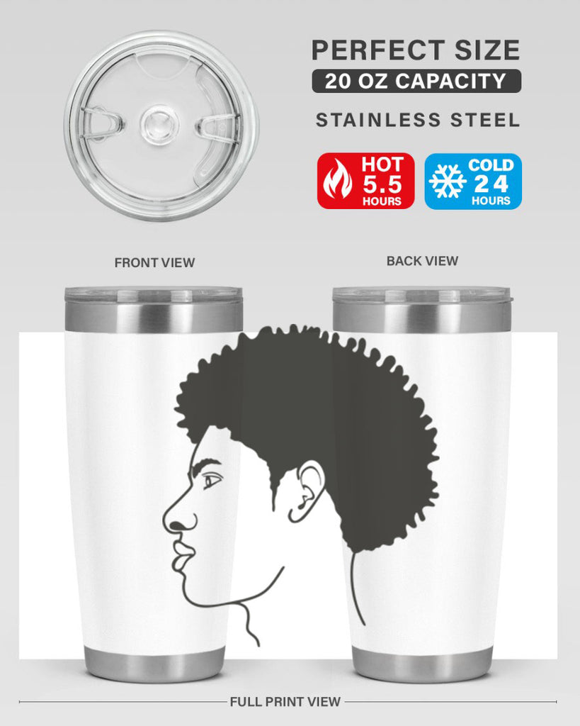 beardman 58#- black men - boys- tumbler