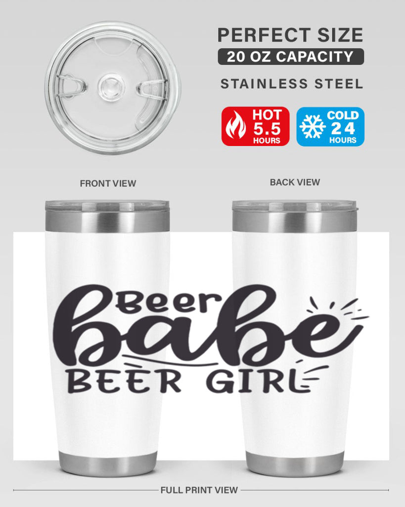 beer babe beer girl 136#- beer- Tumbler