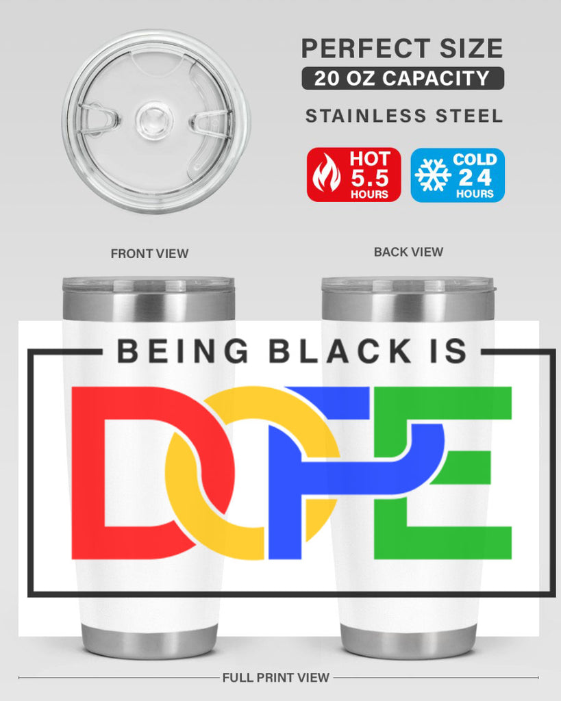 being black is dope 259#- black words phrases- Cotton Tank