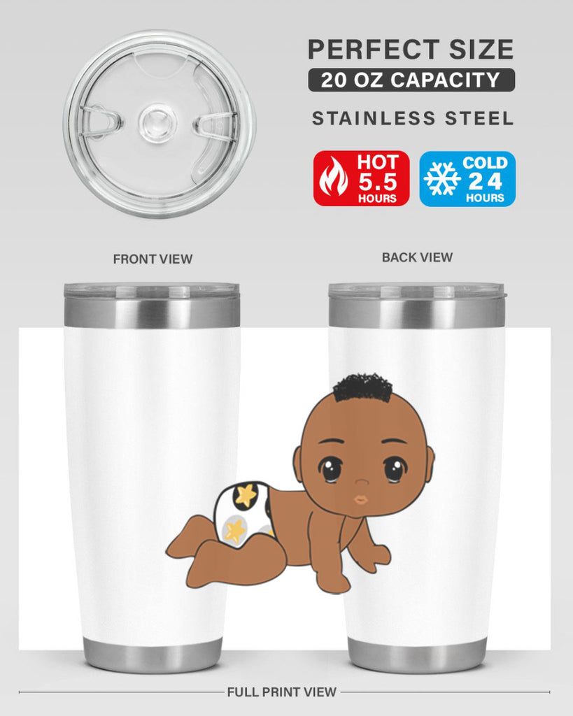 black baby boy 6#- black men - boys- tumbler