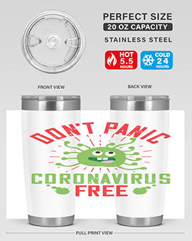 dont panic coronavirus free Style 43#- corona virus- Tumbler