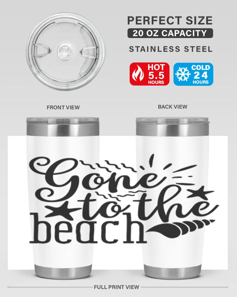 gone to the beach Style 100#- summer- Tumbler