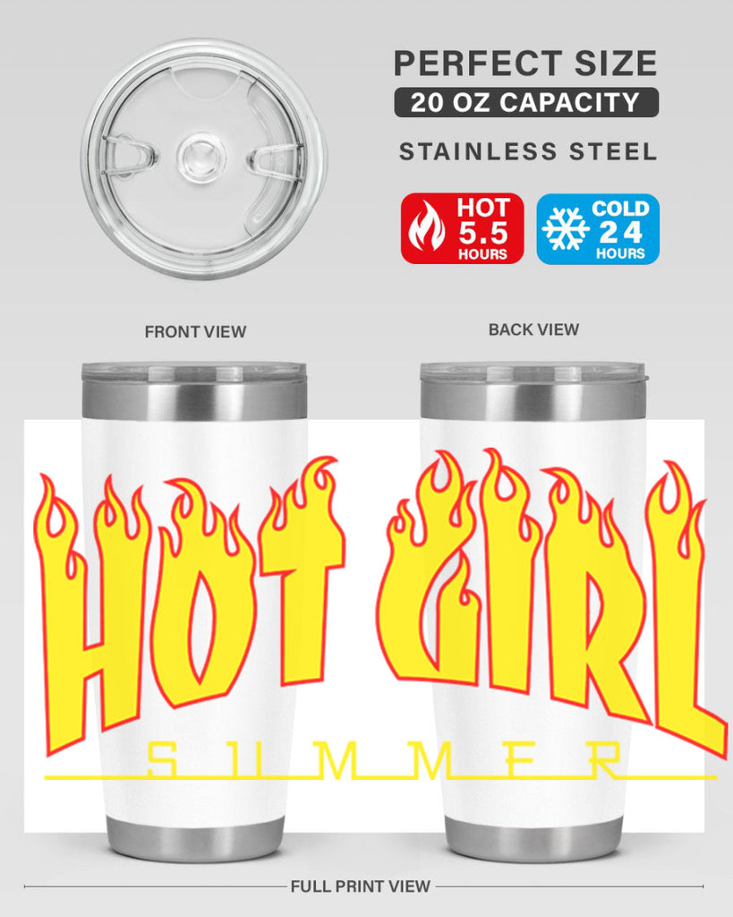 hot girl  summer fire 123#- black words phrases- Cotton Tank
