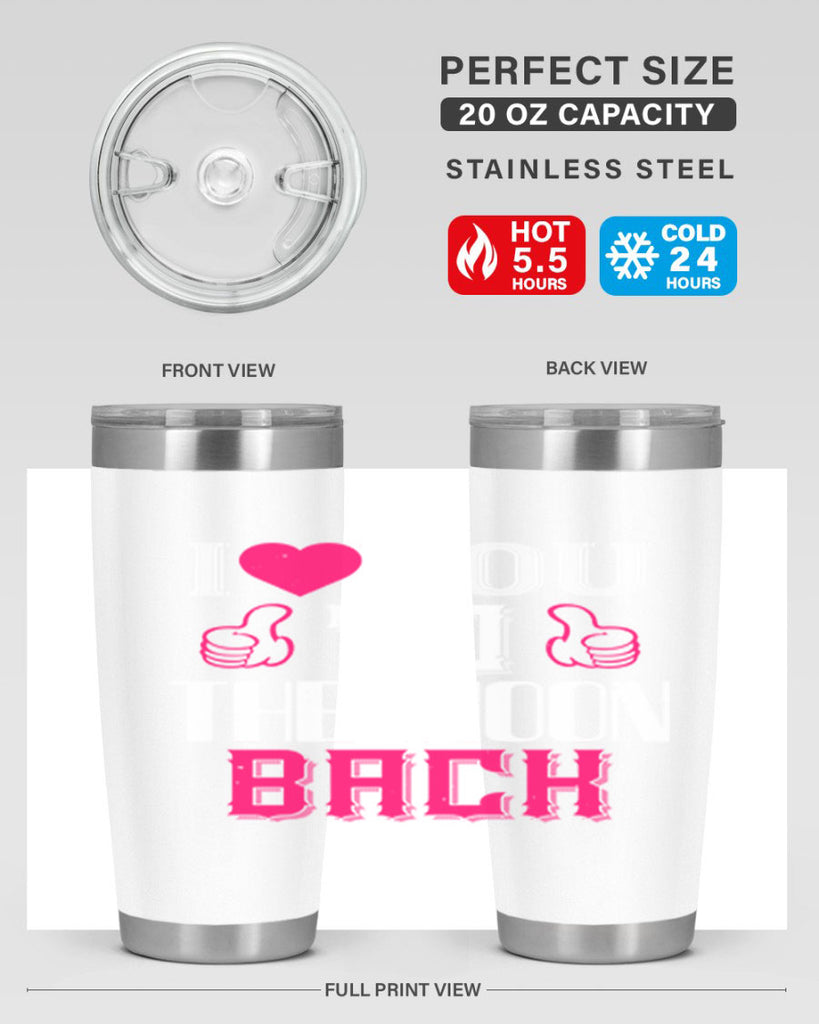 ilove you to the moon beach 49#- valentines day- Tumbler