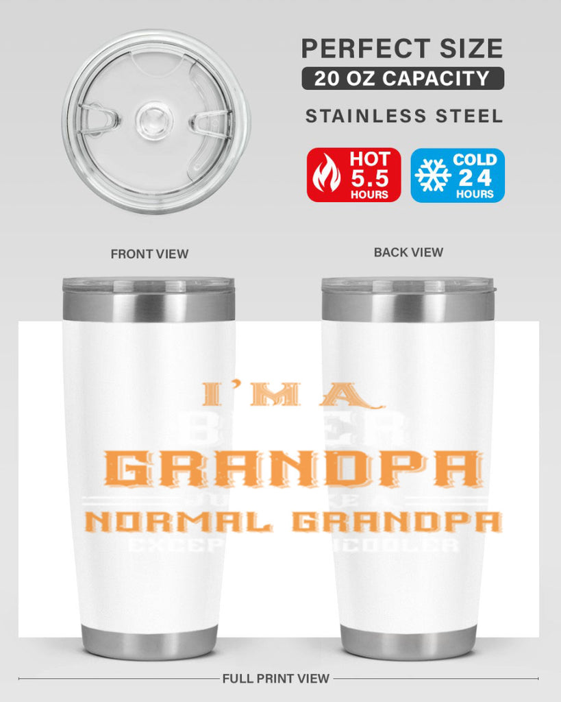 im a biker grandpa just like a normal grandpa except muchcooler 38#- grandpa - papa- Tumbler