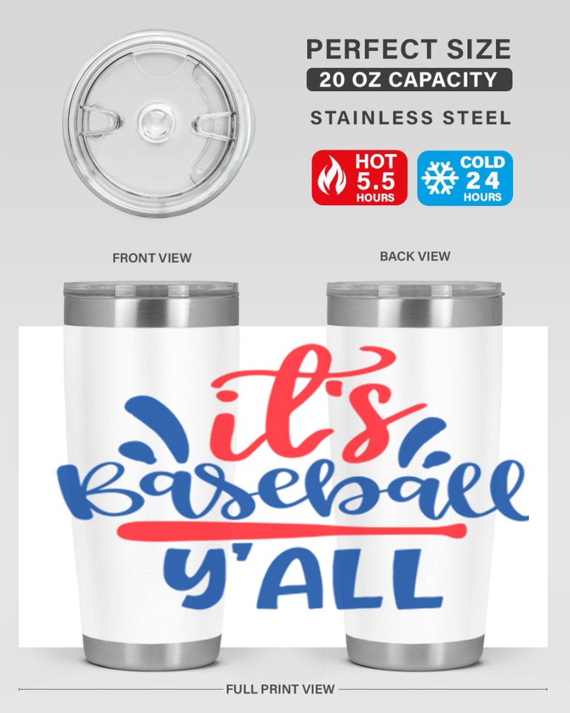 its baseball yall 2068#- baseball- Tumbler