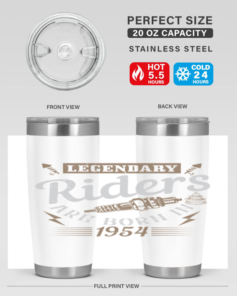 legendary riders are born in Style 60#- birthday- tumbler