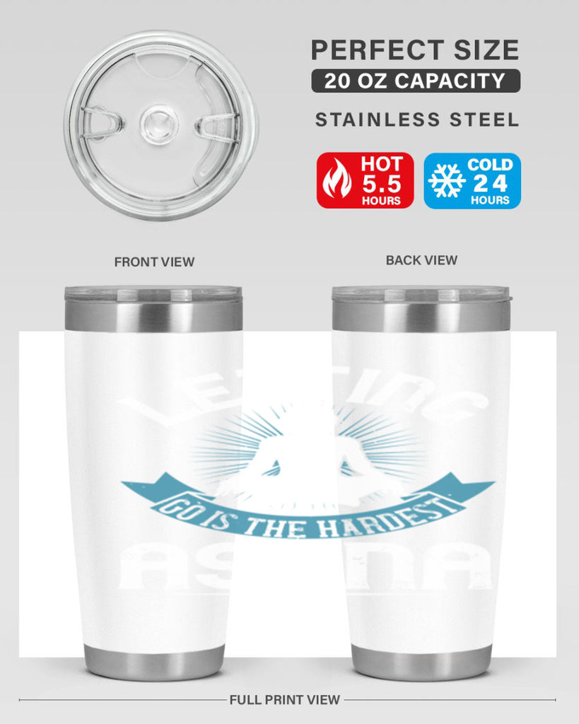 letting go is the hardest asana 74#- yoga- Tumbler