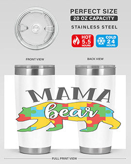 mama bear Style 32#- autism- Tumbler