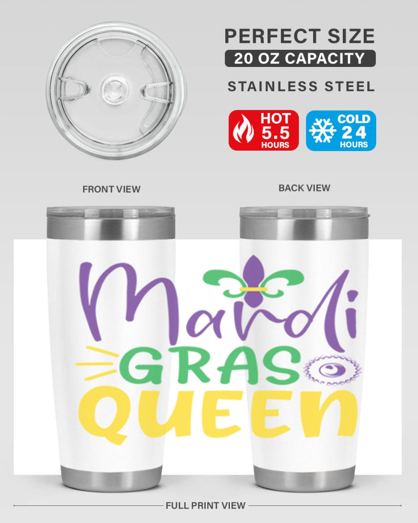 mardi gras queen 79#- mardi gras- Tumbler