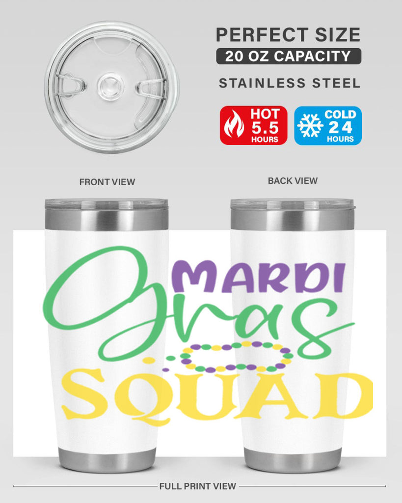 mardi gras squad 78#- mardi gras- Tumbler