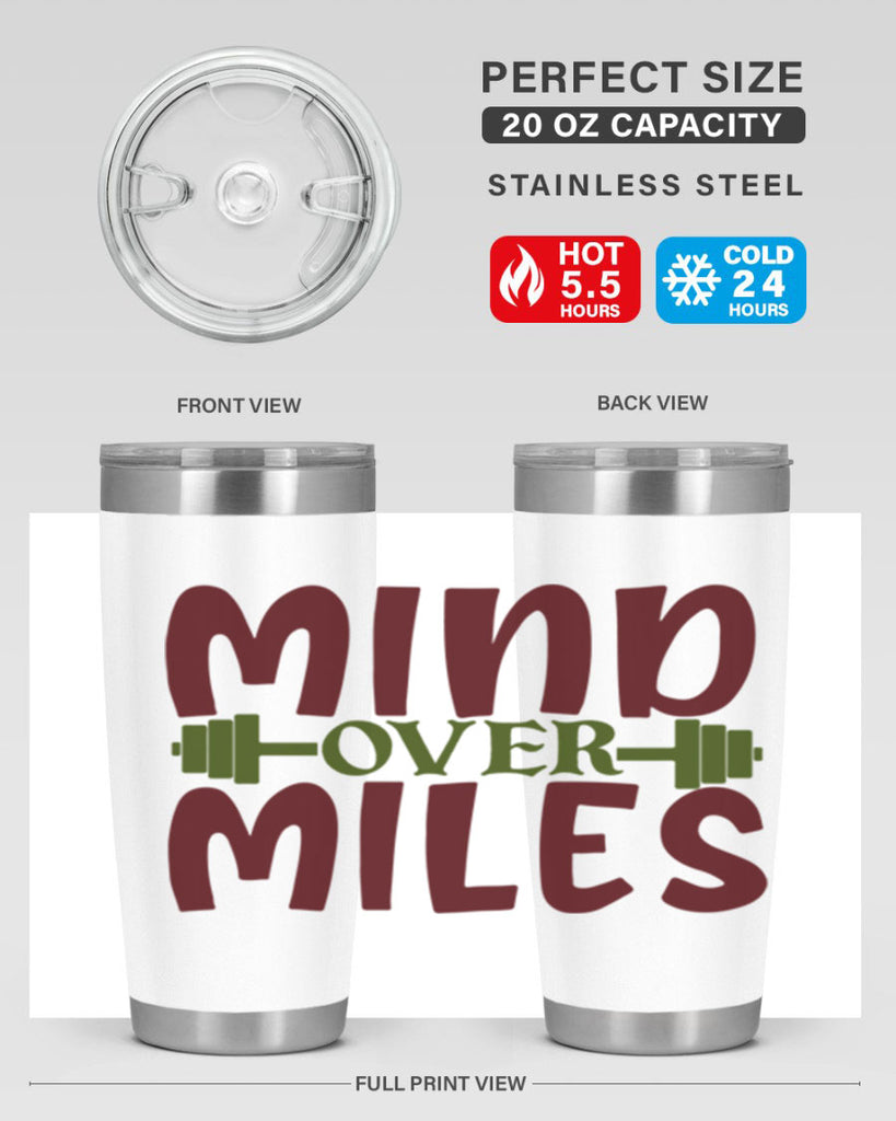 mind over miles 29#- gym- Tumbler