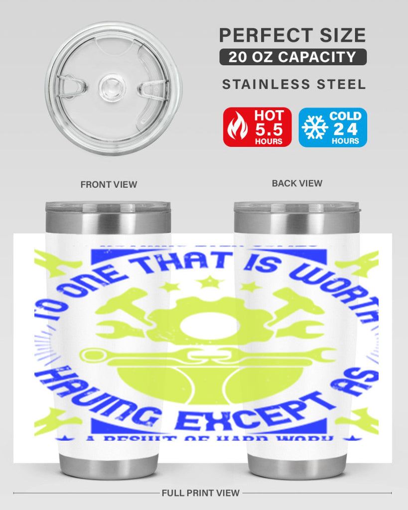 nothing ever comes to one that is worth having except as a result of hard work 3#- labor day- Tumbler