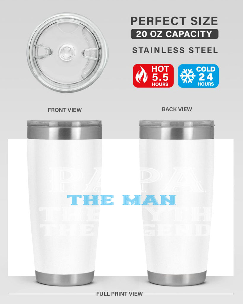 papa the man the myth the legend 15#- grandpa - papa- Tumbler