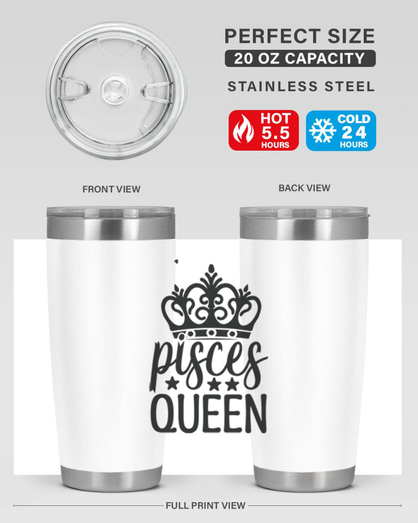pisces queen 376#- zodiac- Tumbler