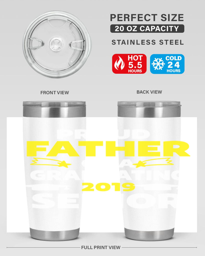 proud father of a graduating 264#- fathers day- Tumbler