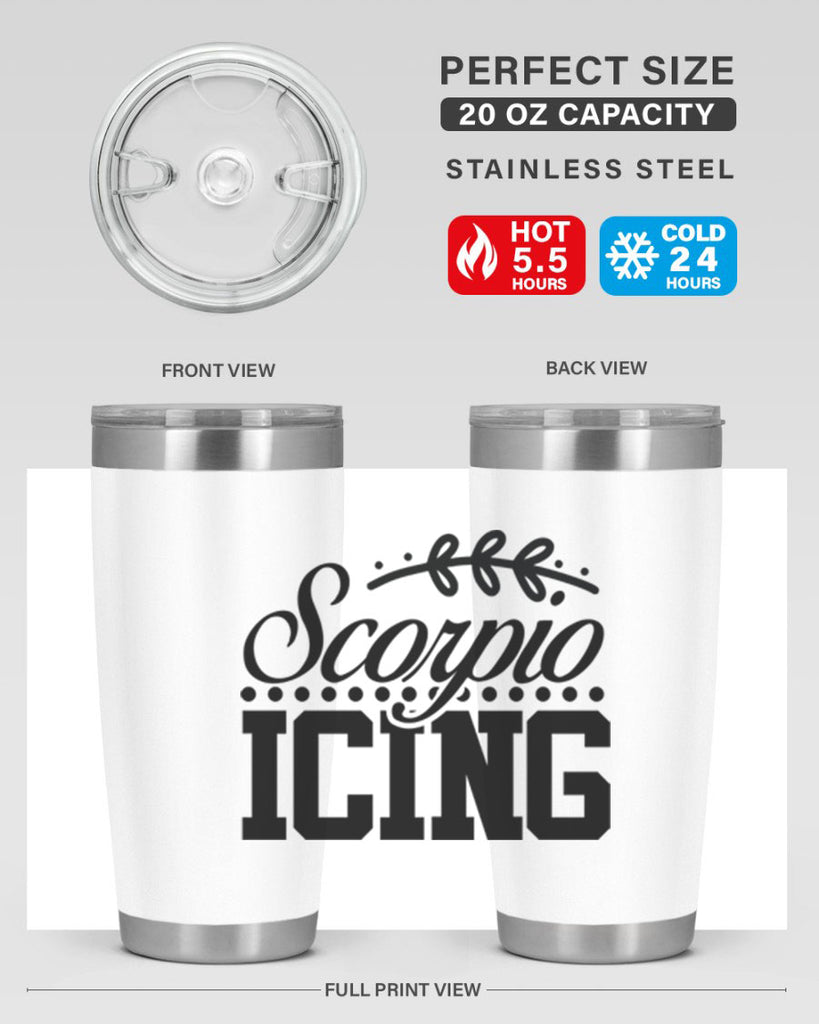 scorpio icing 442#- zodiac- Tumbler